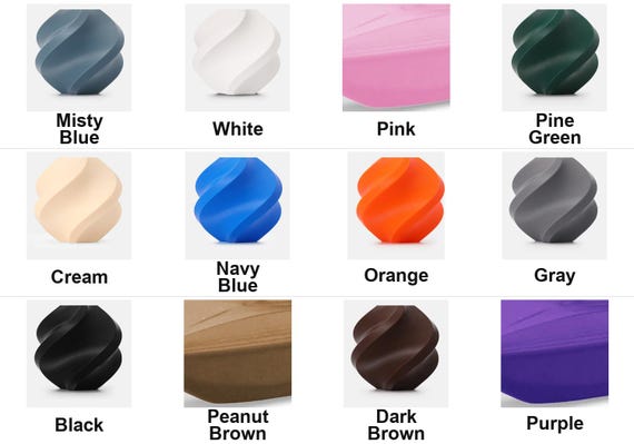 Weatherproof color reference chart showing the exact colors used in all CanopyLace colorways