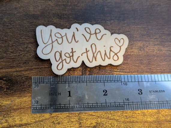 You've Got This Pin, Inspirational Magnet, Encouragement Gift, Motivational Wood Badge, Positive Quote, shown in listing image 4 with additional visible details or options.