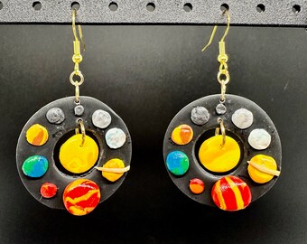 Solar System School Teacher Earrings