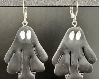 Cute Black Ghost Earrings