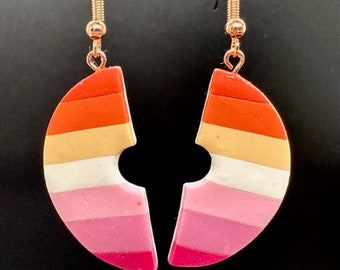 Lesbian Pride Flag Earrings