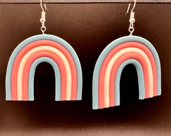 Transgender Pride Rainbow Earrings