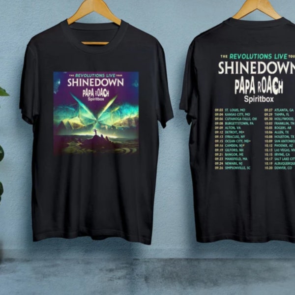 Shinedown Band Tour 2023 Shirt, Rock Music Concert , Shinedown Fan Gifts Shirt, The Revolutions Live Tour, Shinedown Band Shirt 1524996246