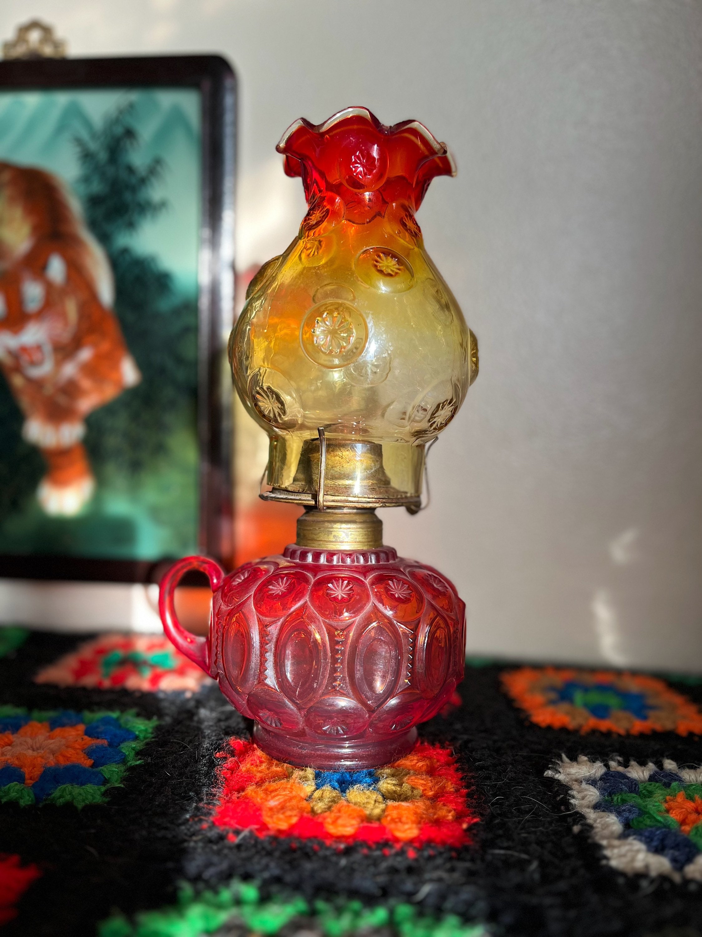 Moon and cheap stars oil lamp