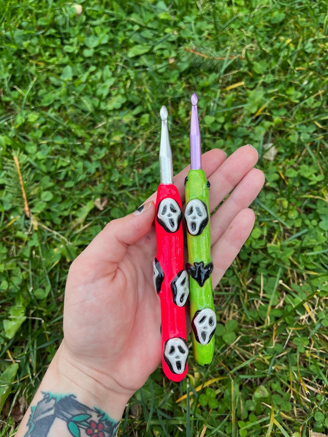 Ghostface Crochet Hooks, Clay Crochet Hooks, Ergonomic Crochet Hooks ...