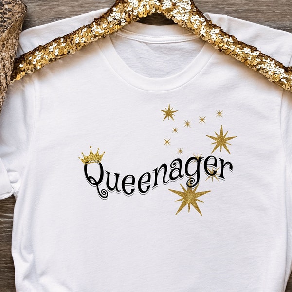 Queenager Shirt, Cute 65th Birthday Gift, Senior Womens Shirt, Baby Boomer T-shirt, Senior Queen Shirt, Senior Ladies Shirt, Senior Queen
