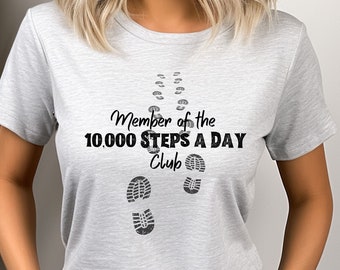 Walking T-Shirt, Walking Club Shirt, Gift for Steps Tracker, Walking Lover Gift, Wellness Shirt, Health T-Shirt, Athlete Shirt Gift