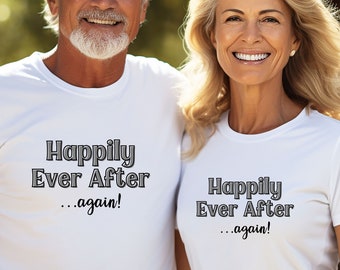 Just Married Again Couples T-Shirt, Second Marriage Shirt, Wedding Gift, Remarriage Shirt, Remarriage Gift, 2nd Marriage Wedding Gift