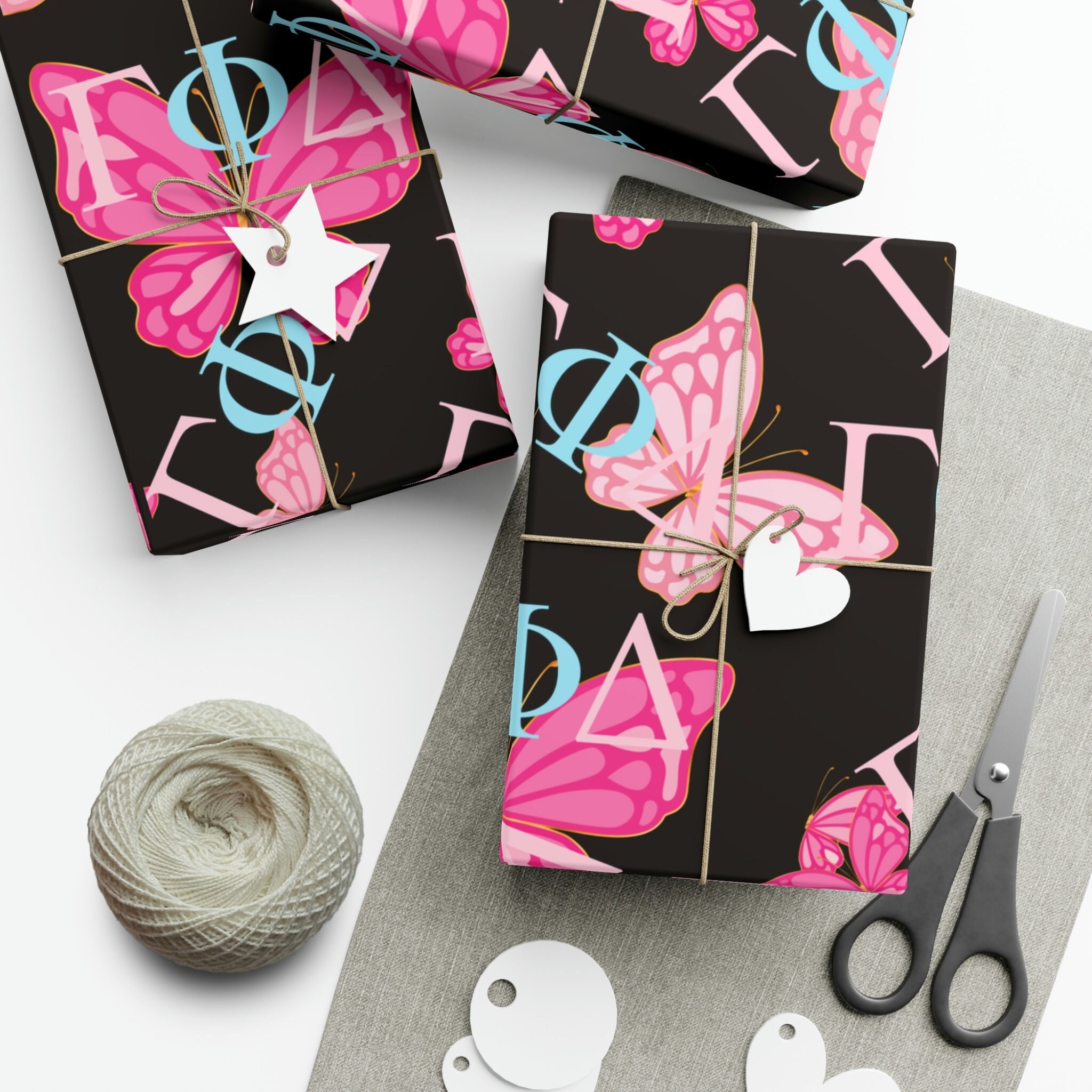 Gamma Butterfly Gift Wrap Paper Etsy