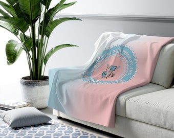 Gamma Phi Delta Ombre Fleece Blanket