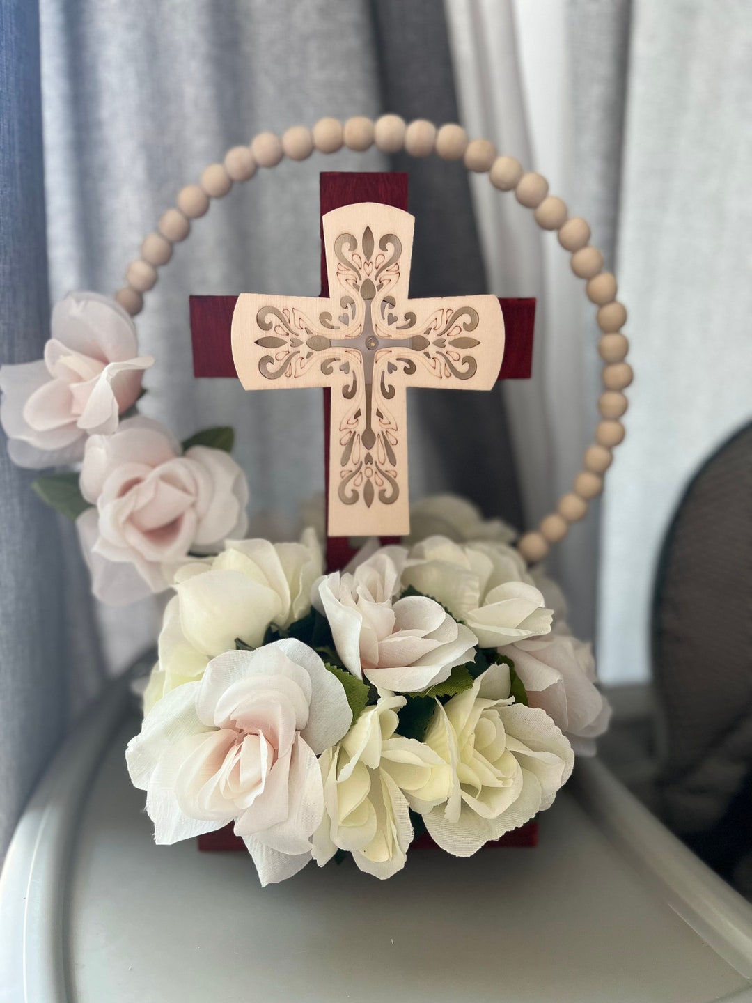 Baptism Centerpieces, Christening Centerpieces, First Communion