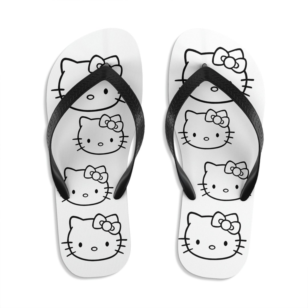 Hello Kitty Flipflops Etsy