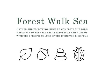 Forest Walk Scavenger Hunt