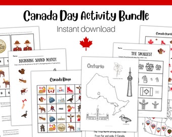 Canada Day Activity Bundle | Preschool | Printable | Unit Study