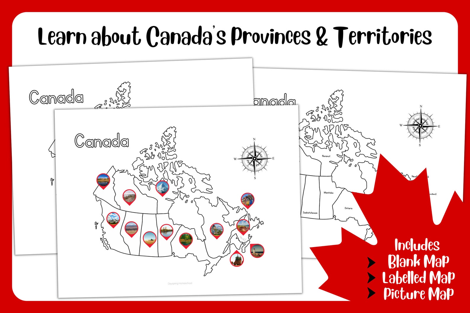 Canada Day Activity Bundle | Preschool | Printable | Unit Study - Etsy
