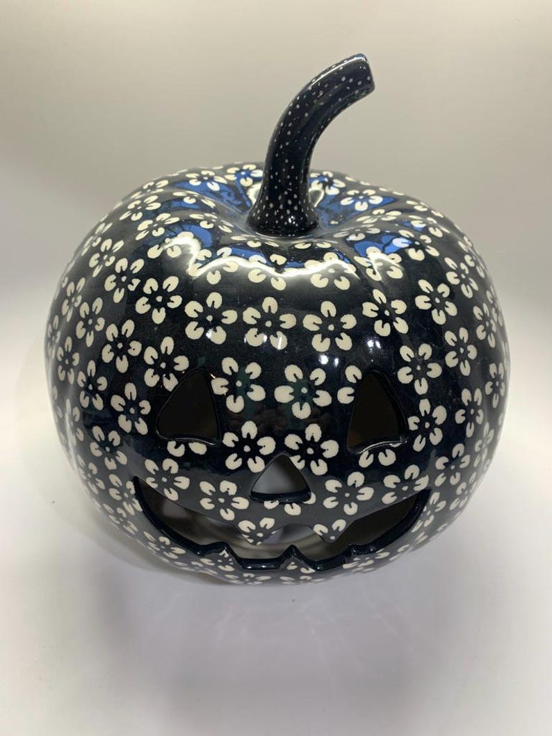 Manufaktura Ceramic Pumpkin Luminary