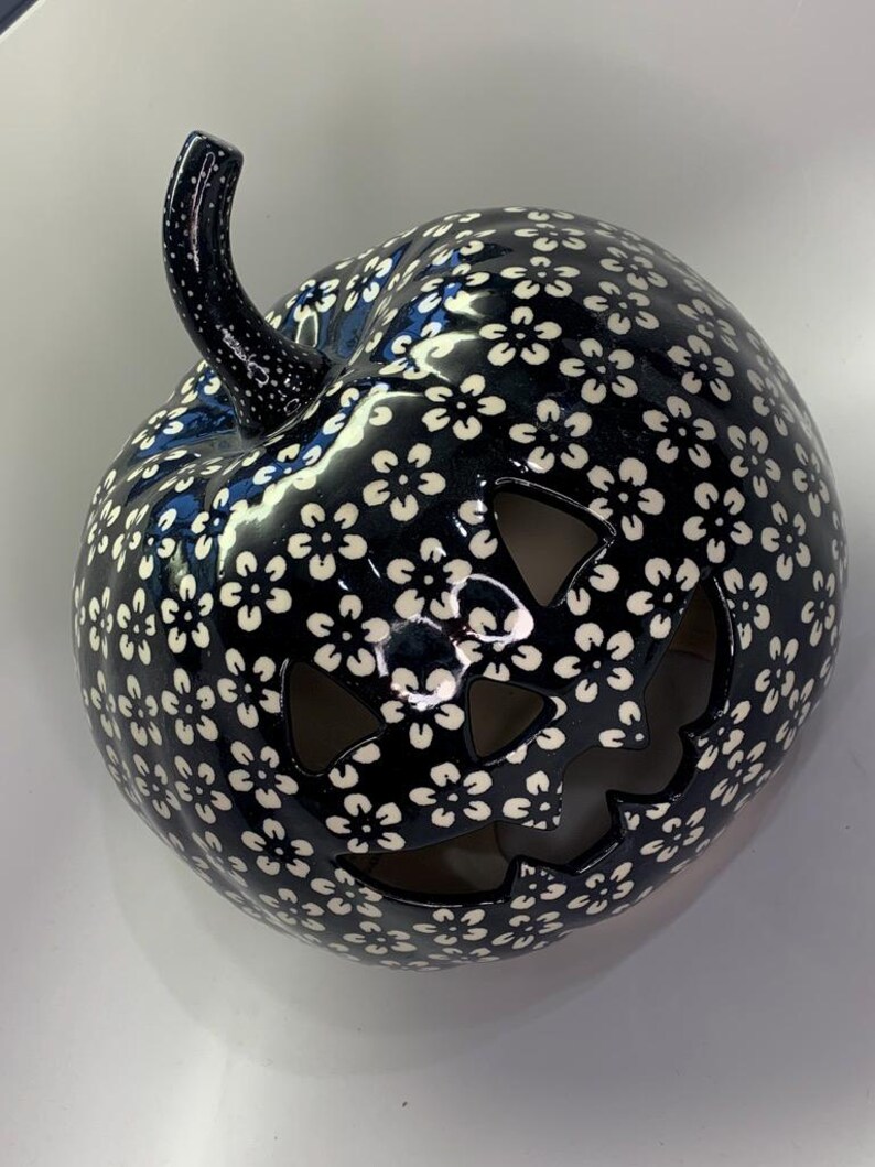 Manufaktura Ceramic Pumpkin Luminary - Thumbnail 4