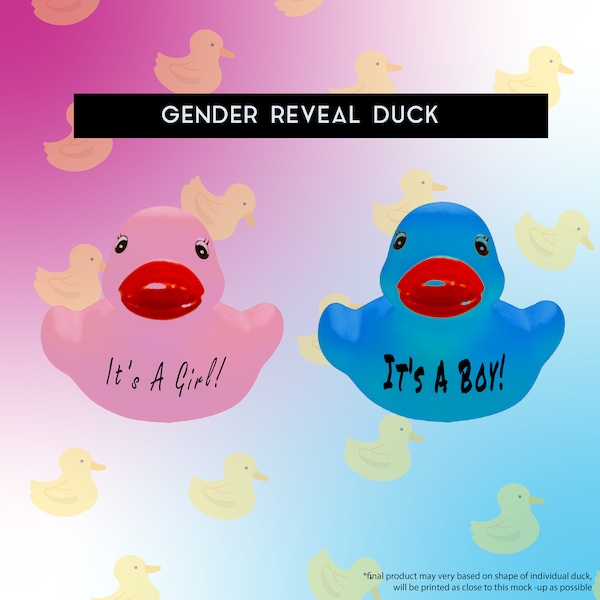 Duck Gender Reveal Etsy