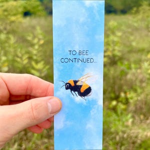 Watercolor Bumblebee Bookmark, Endangered Species Bookmark, Bee Lover Gift, Bumblebee Funny Bookmark For Animal Lover, Pollinator Bookmark