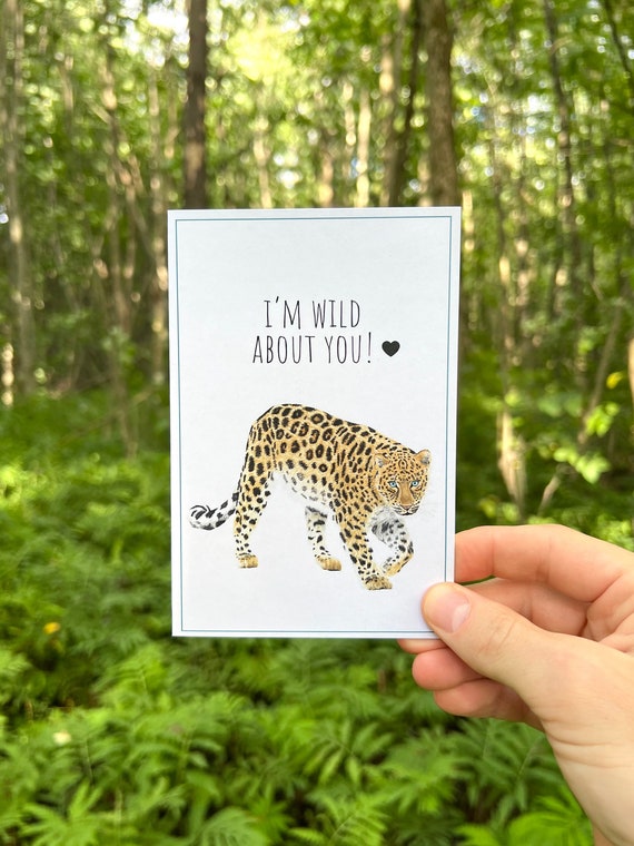 Handmade Wildlife Greetings Card - Jaguar Handmade Wildlife Greetings Card - Jaguar