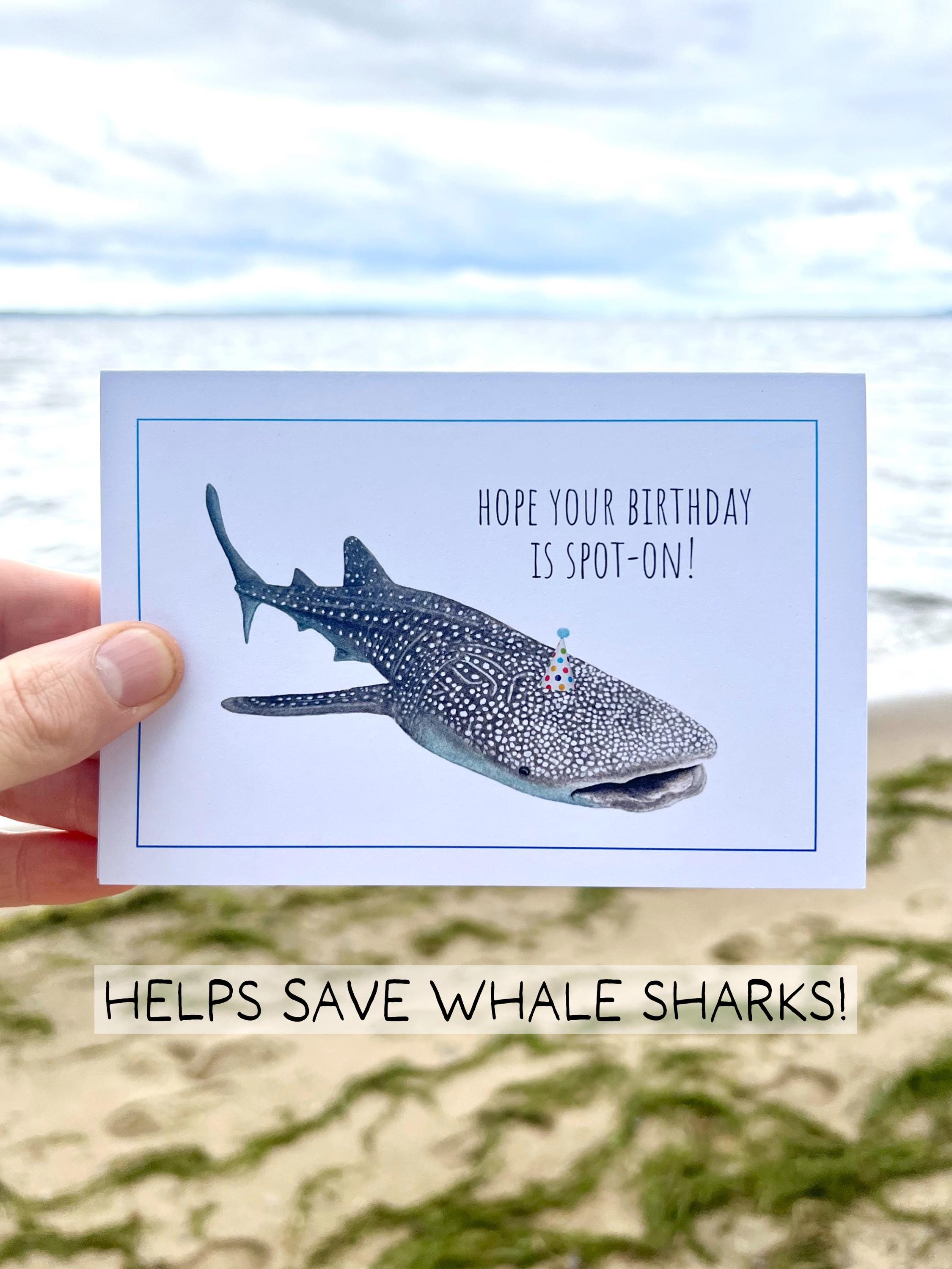 Shark Funny Birthday Cards - Etsy, image size:2250x3000