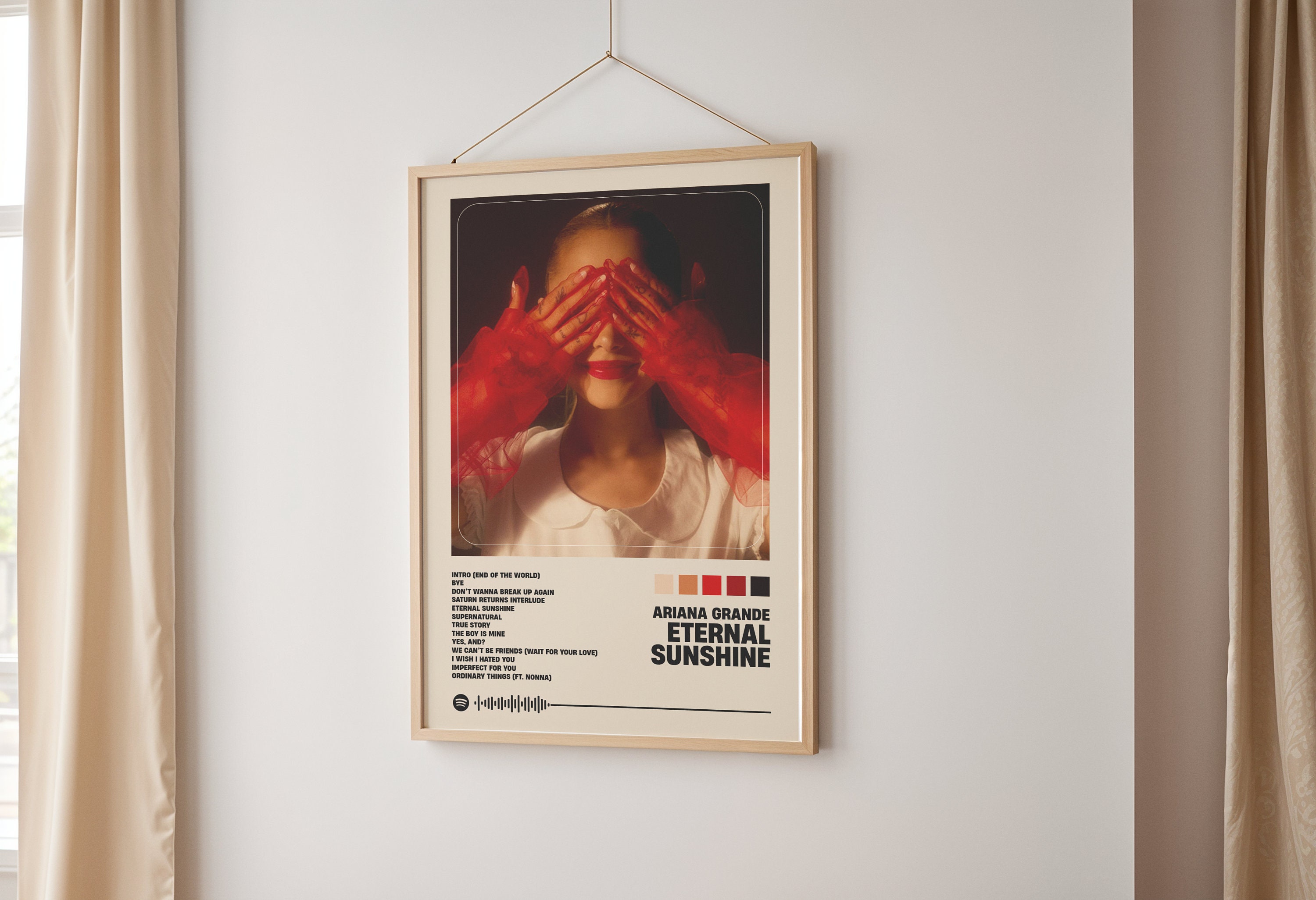 Lot De 7 Affiches Ariana Grande Sur Toile - 20x30 Cm Chacune - Sans Cadre - Décoration Murale Chambre, Salon