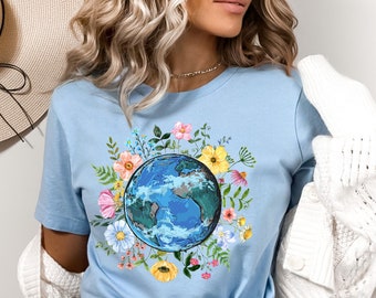 Save Earth T-shirt, Love Earth Tee, Earth Awareness, Environmental Shirt, Gift for Environmentalist, Mother Earth Tee,Earth Day T-shirt gift