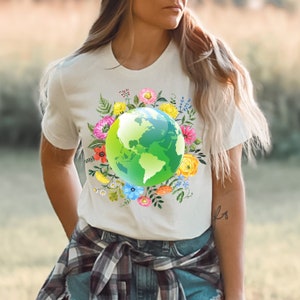 Save Earth T-shirt, Love Earth Tee, Earth Awareness, Environmental Shirt, Gift for Environmentalist, Mother Earth Tee,Earth Day T-shirt gift