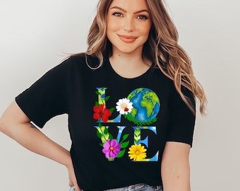 Love Earth T-shirt,Save Earth Tee, Earth Awareness, Environmental Shirt, Gift for Environmentalist,Mother Earth Tee,Earth Day T-shirt gift