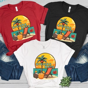 Riviera Maya T-shirt vacation shirt,Love Riviera Maya T-shirt,Riviera Maya Sunset shirt, Cute Gift for travel mate,Group vacation T-Shirt