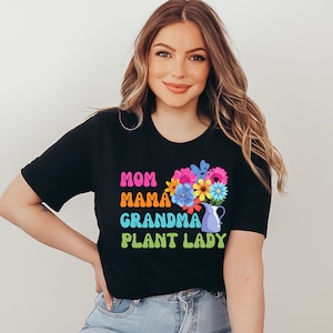 Plant Lady Botanical T-Shirt Gardening Gift Mom Mama Mother Plant Lady Botanical T-Shirt Gardening Gift Mom Mama Mother