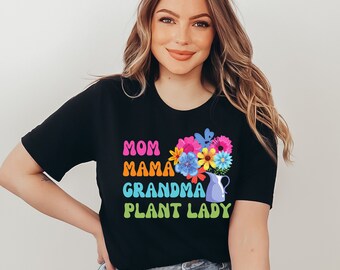 Mama T-shirt, Custom Mom Shirt, Mothers Day Shirt, Mother's Day Gift, Plant Mom Shirt, Plant Lover Gift, Gardening Shirt, Botanical T-shirt