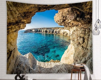 Atemberaubende Ozean Wandteppich / Tuch Wandbehang Wandteppiche für Heimtextilien / Strand Wandteppich Wandteppich / Natur Wandteppich Wanddekor