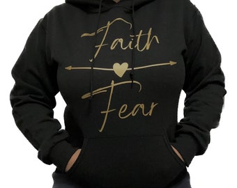 Faith over Fear hoodie! super soft hoodie, Great gift!