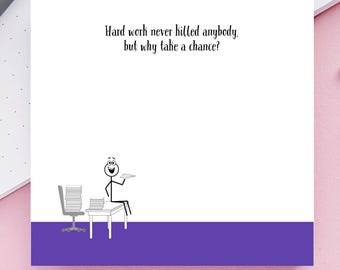 Funny Sticky Notes: Sarcastic Office Gift - 3" Post-it® Note Pad