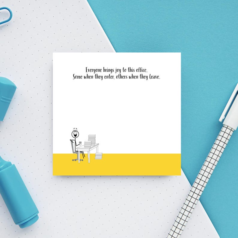 Funny Sarcastic Sticky Notes Bundle: Office Humor Gift - Etsy