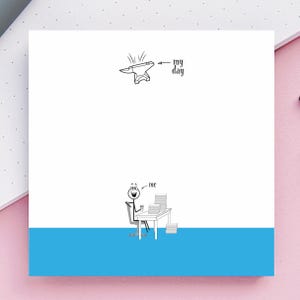 Funny Sticky Note Pad, Funny Post-it® Note, Sarcastic Note Pad, Office Gifts, Gift for Boss, 3x3 Notes, Anvil Day