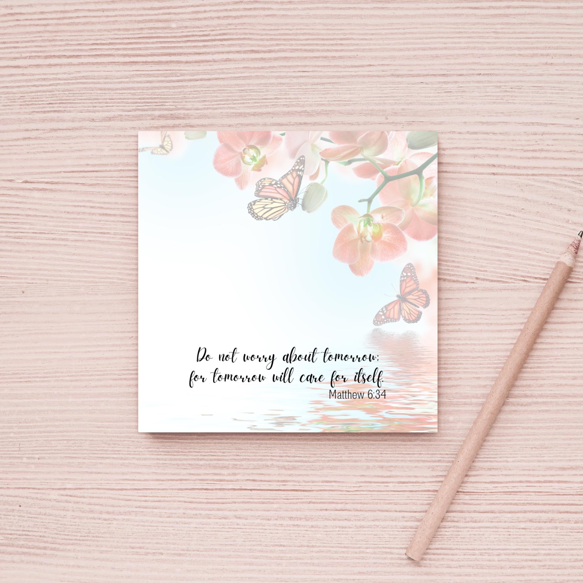 Religious Sticky Notes Diy Christian Sticky Notes: Encouraging Bible Verse Gift, 3M Post-it® Pads ...