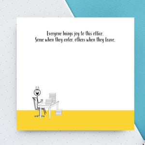 Funny Sticky Note Pad: Sarcastic Office Gift - 3&quot; Post-it® Notes