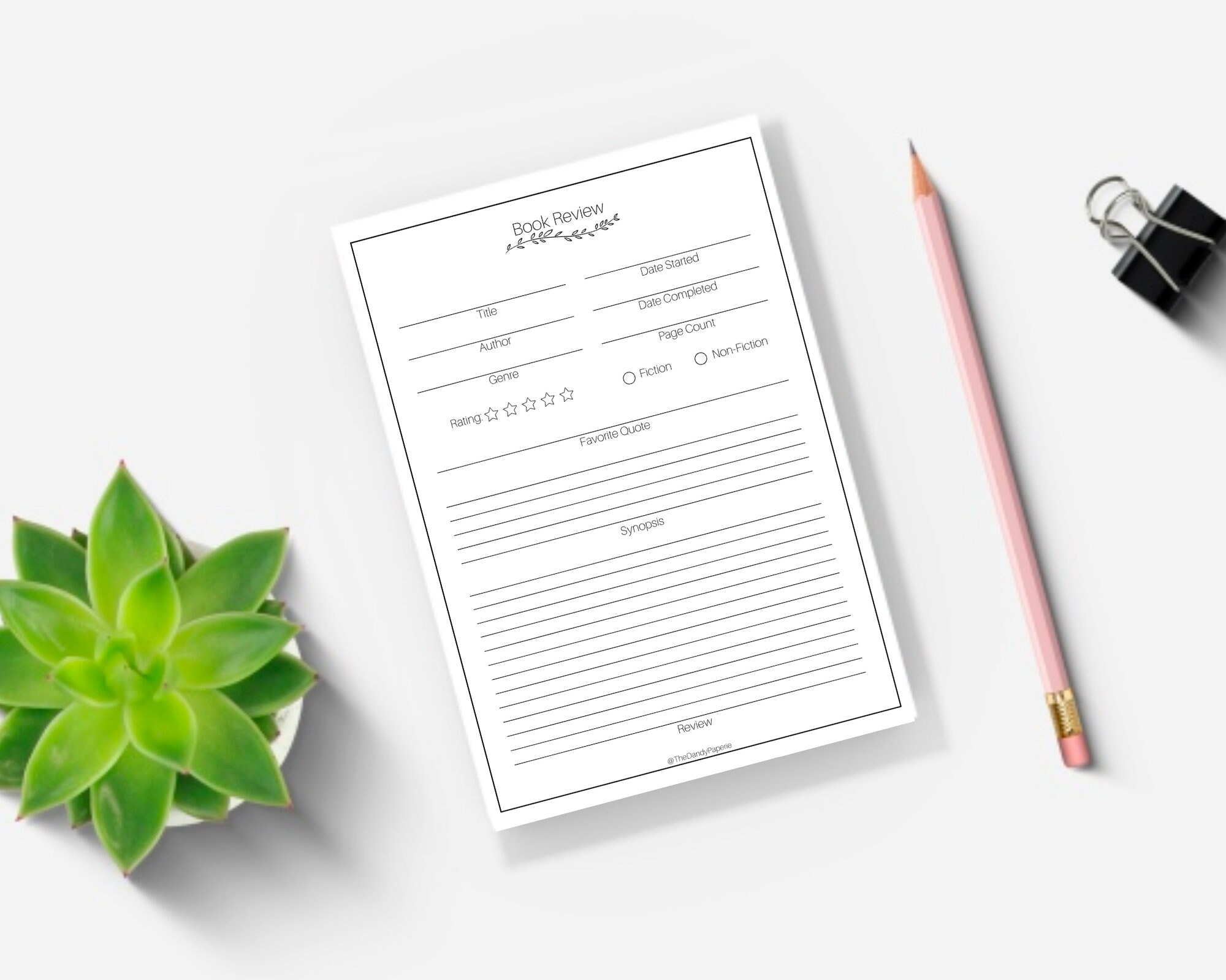 Instant Download Book Review, Printable Book Review, PDF Download in ...