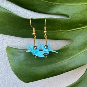Blue Crane Earrings