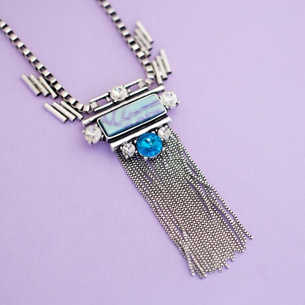 Silver Tone Tassel Etsy