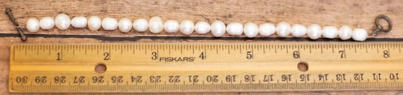 8 inch,  Vintage White Faux Pearls Round Beads Pe… - image 3