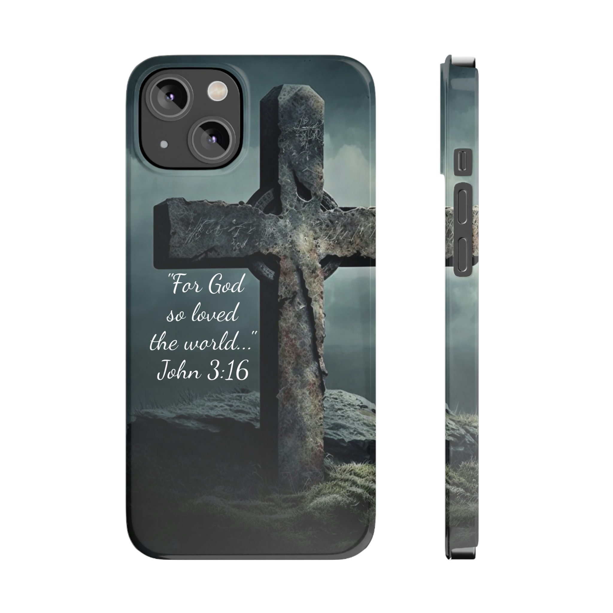  iPhone 11 Hooked On Jesus Bible Verse Fishing Religious  Christian God Case : Cell Phones & Accessories