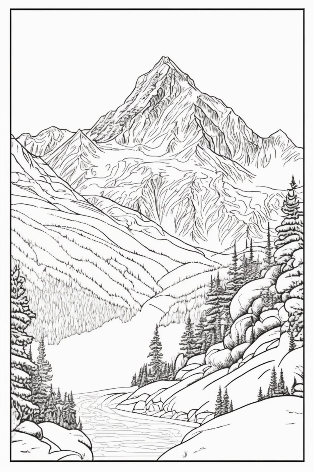 mountain climber coloring pages