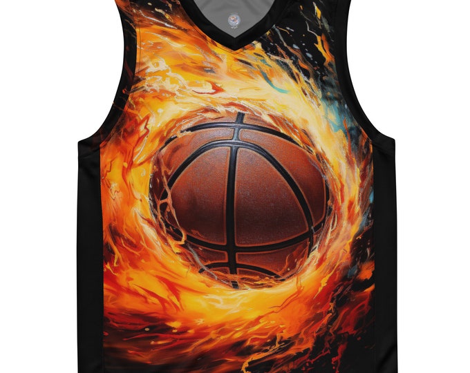 Funky Tiger® Men's Fireball Basketball Jersey
