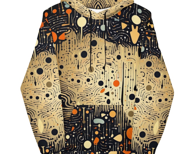 Funky Tiger® AstroLinx II Hoodie, Cool Hoodie for Events, Parties, Gaming , Every Occasion,Fall