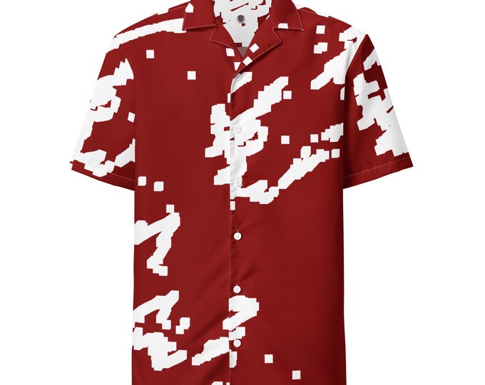 Funky Tiger® Sketches Shirt for Men | Casual Button Down for Beach, Party, Relaxing, Concert,  Any Occasion| Comfortable Fit | Unique Design