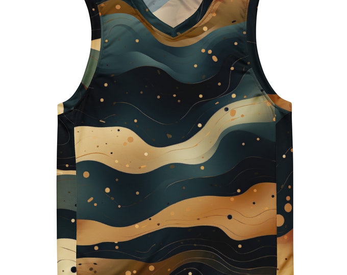 Funky Tiger® Night Wave Basketball Jersey