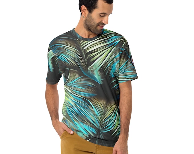 Funky Tiger® Men's Hawaii After Dark Premium Polyester T-shirt